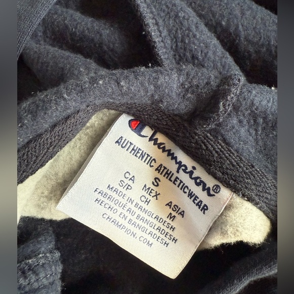 Champion Navy and Gray Mountaineers Hoodie - Picture 3 of 3